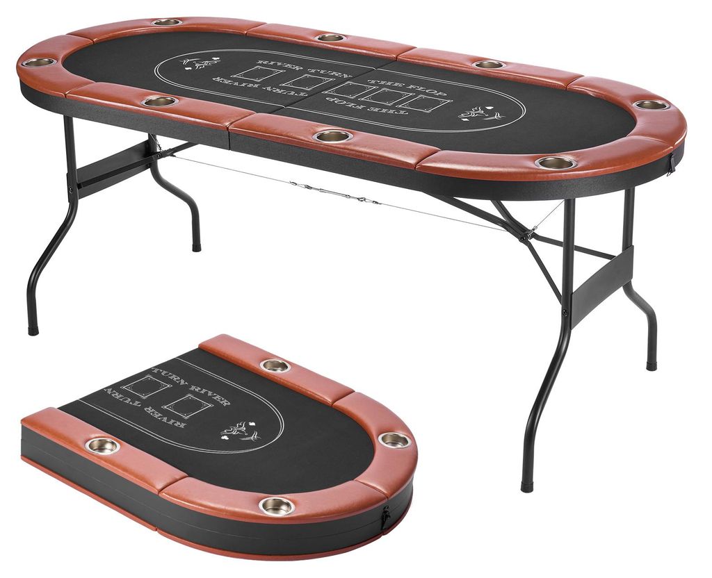 Tavolo pieghevole da poker SucceBuy per 8 giocatori (183 Immagine del prodotto 