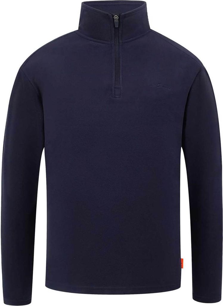 Blue Wave Herren Half-Zip Fleecejacke Niklas mit Stehkragen - Fleece-Pullover mit halben Reißverschluss in Marine Größe XXL