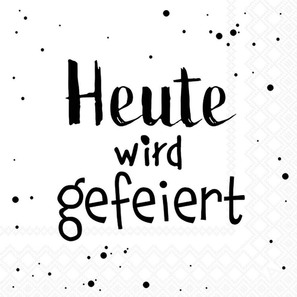 Servietten 33x33 cm - Heute wird gefeiert Produktbild 