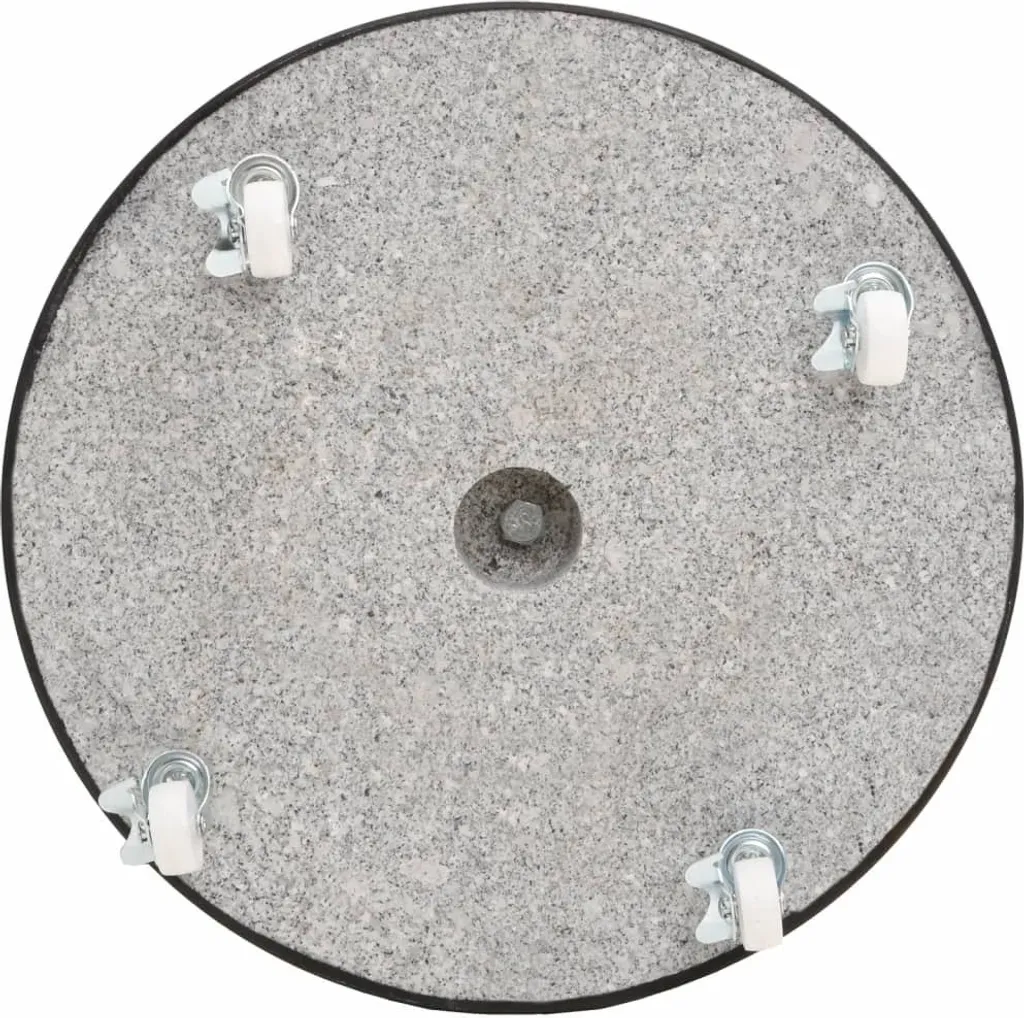 Supporto per ombrellone granito 30 kg rotondo nero - 7