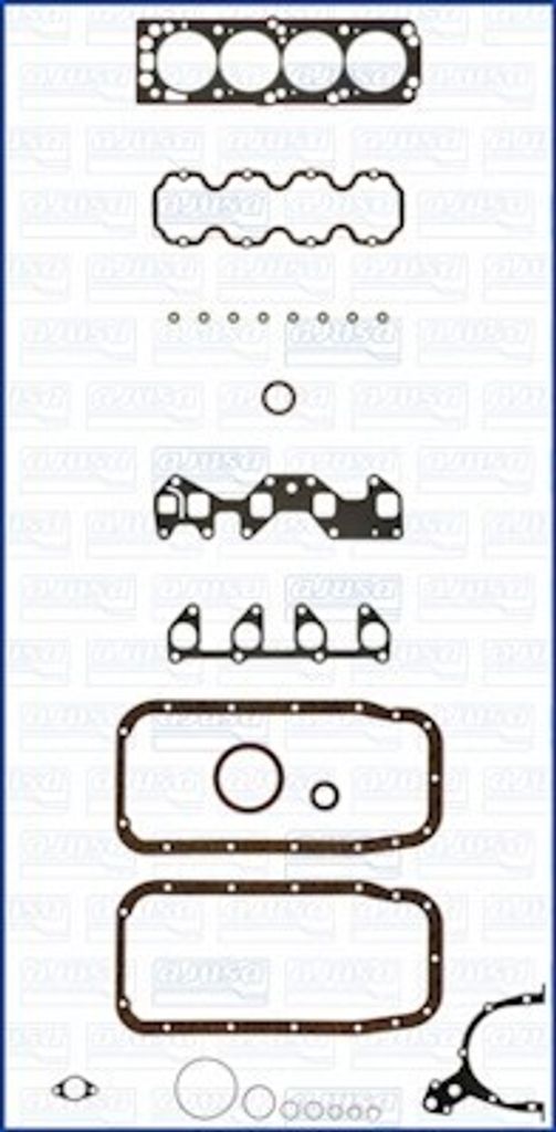 AJUSA 50103600 Motor-Dichtungsvollsatz Dichtsatz für OPEL Corsa B Schrägheck (S93) Astra F CC (T92) Kadett E CC (T85) Astra F Caravan (T92) Corsa...