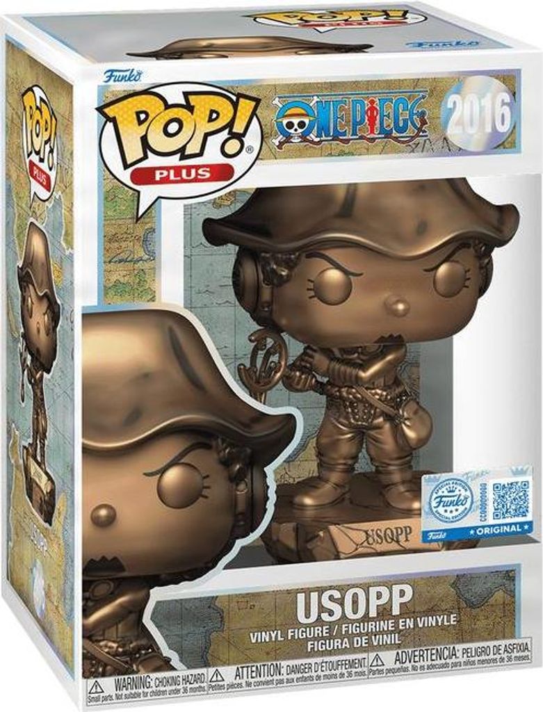 Funko POP! Plus: One Piece - Usopp (Bronze Statue) 25th Anniversary Exclusive# 2016