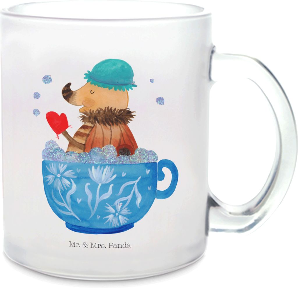 Mr. & Mrs. Panda Häferl Nachtfalter Schaumbad - Transparent - Geschenk, Badezimmer, Haferl, Trinkglas, WC, Pott, Lustige Sprüche, Baden, glastass...