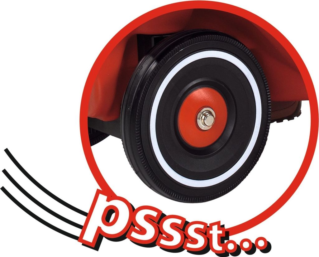 Big Bobby Car Classic z oponami Whisper czerwony 56053 Zdjęcie produktu 6