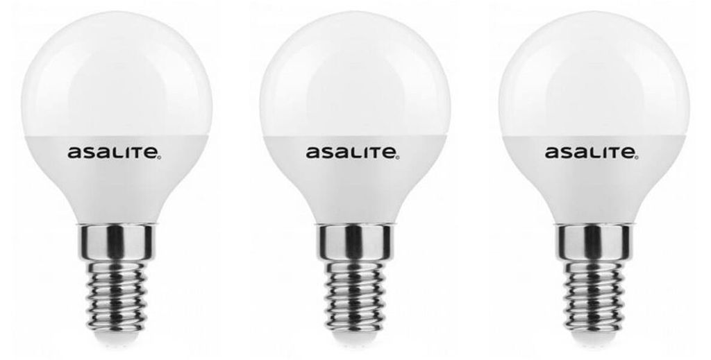Asalite LED-Lampe G45 E14 6W 510lm 3000K 220-240V 3 Stück Produktbild 