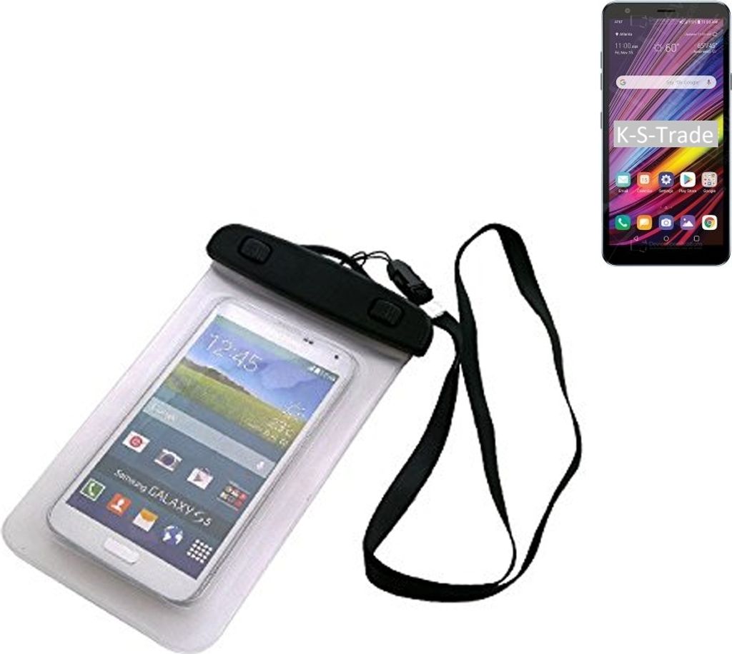 K-S-Trade Schutz Hülle Handy Hülle Kompatibel mit LG Electronics Neon Plus Beach Bag wasserdicht 16cm x 10cm Schutzhülle Staub Sand Flachwasser
