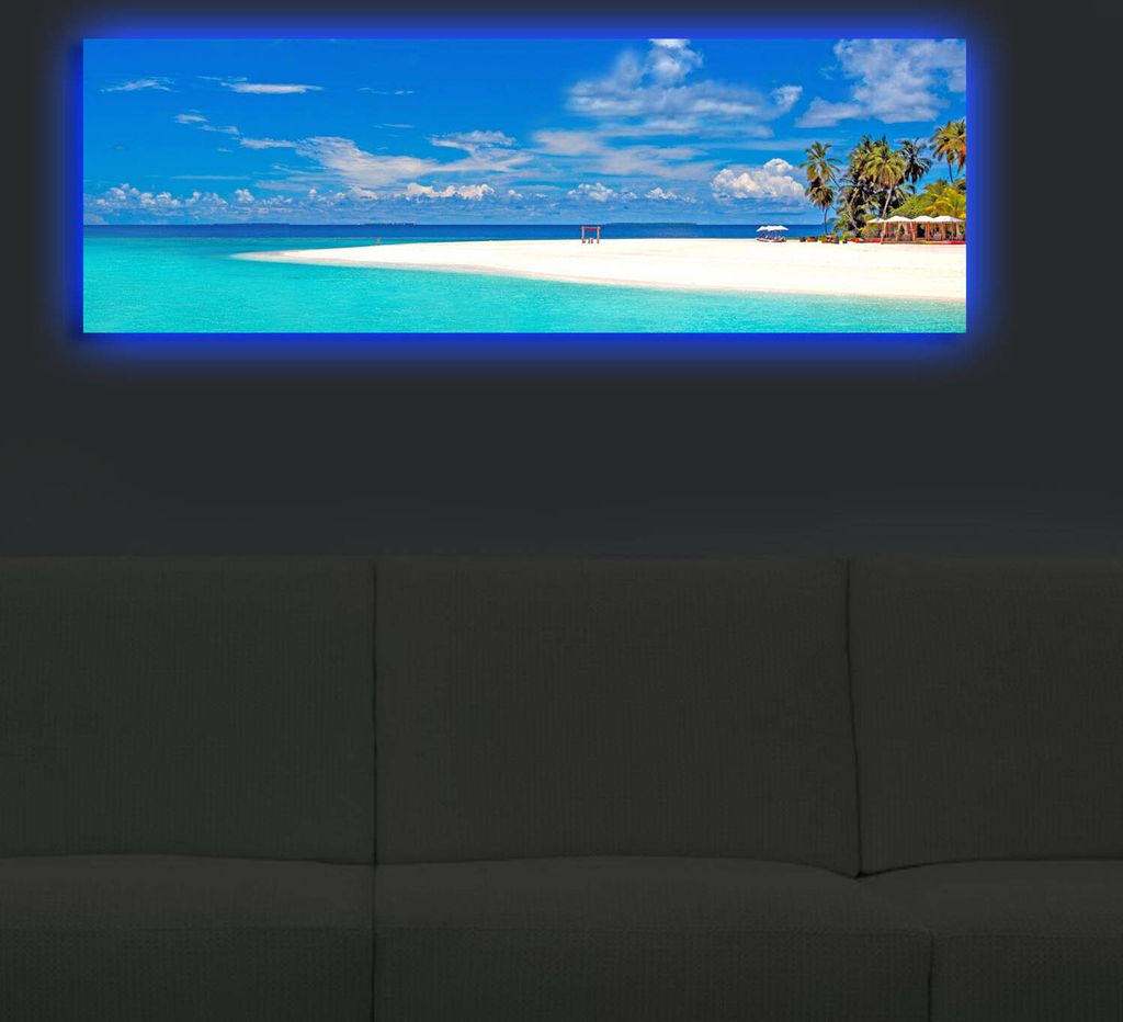 Opviq, 3090DACT- SHN3254, Bunt, Leinwandbilder, 30 x 90 cm, 100% Wildleder -Leinwand