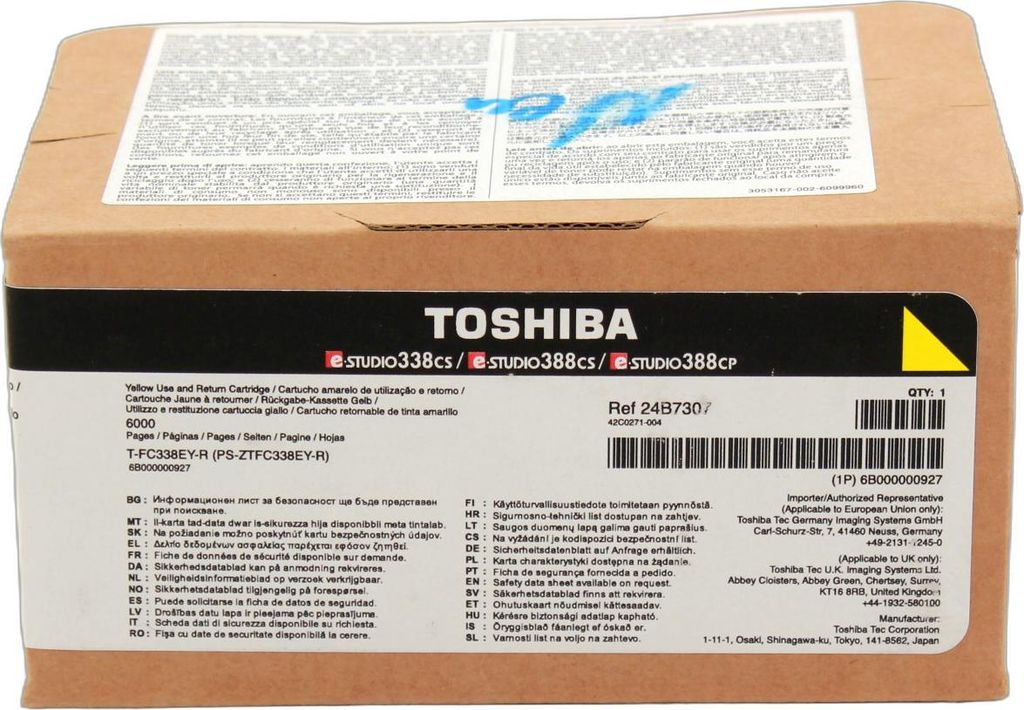 Toshiba Toner T-FC338EY-R 6B0000000927 yellow