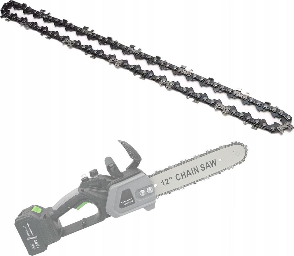 XMaster Universal Sägekette für 12" (1,1 mm 3/8") Akku-Kettensäge, Mini-Kettensäge, Ersatzkette für Kettensäge, Kette de sägt de Ersatz