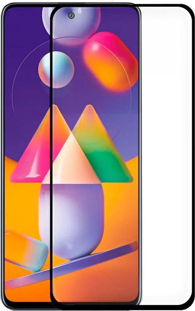 Gehärtetes Glas für Samsung Galaxy M31s Full Screen Schwarz