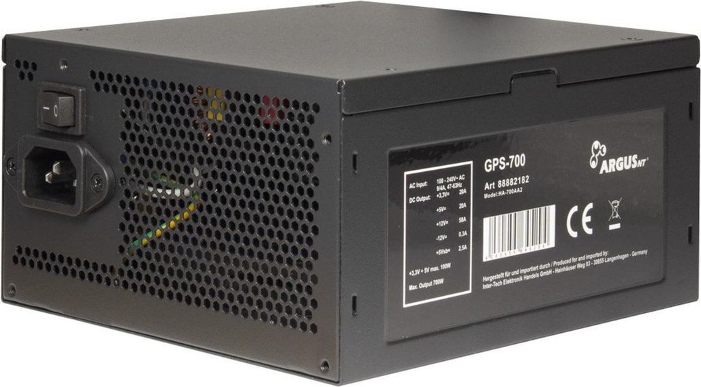 Inter-Tech Argus GPS-700 700W, PC-Netzteil