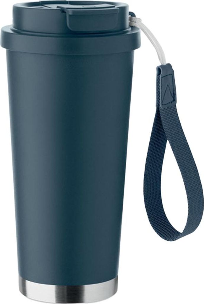 MidOcean - Trinkbecher, Doppel-wandig, 500ml MO1830 (Einheitsgröße) (Dunkelblau)