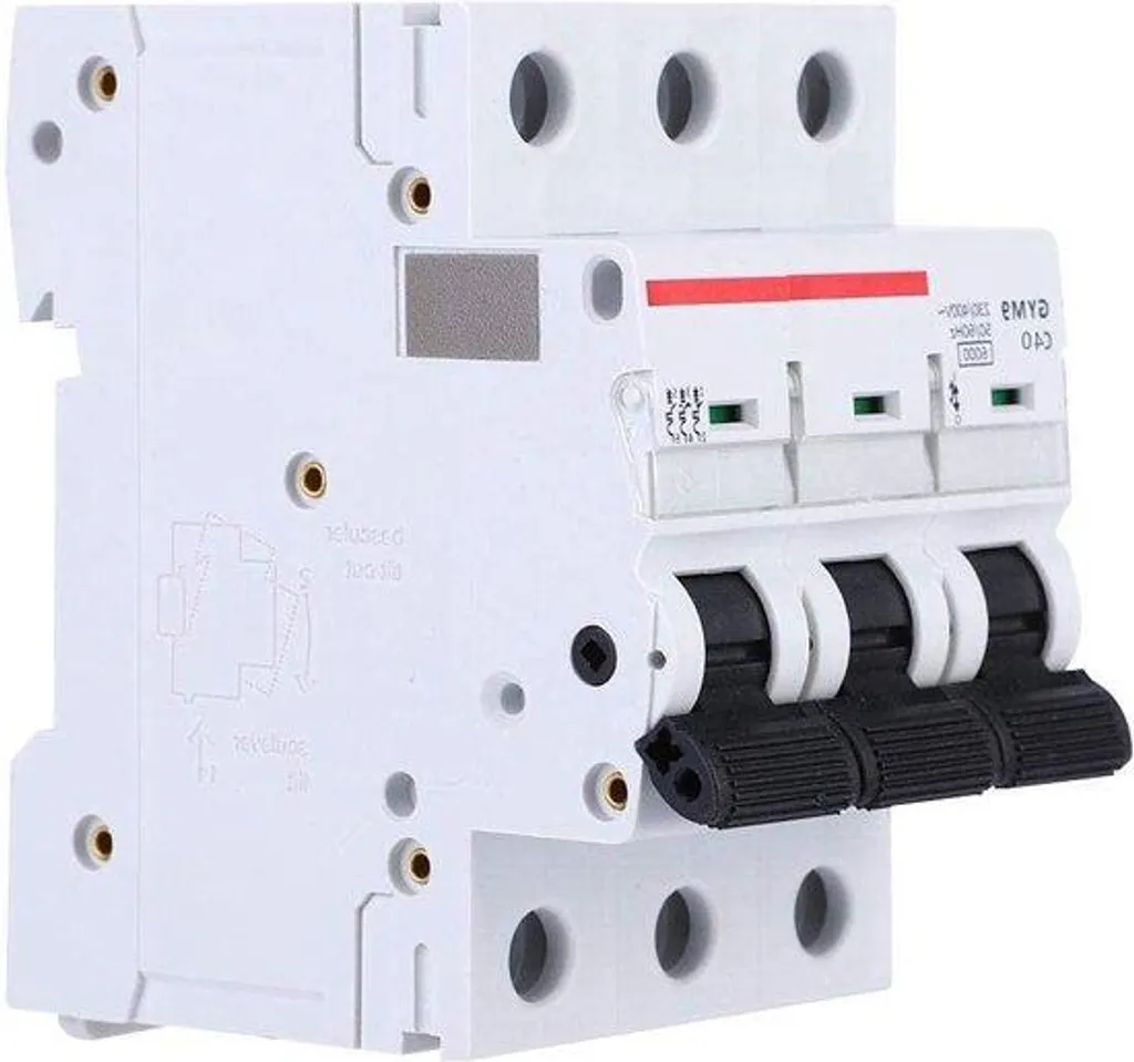 Interrupteur triphasé 40A montage rail DIN 3 pôles haute performance CA