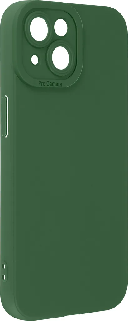 Avizar Custodia iPhone 15 Silicone SoftGlow Verde - Protezione Camera