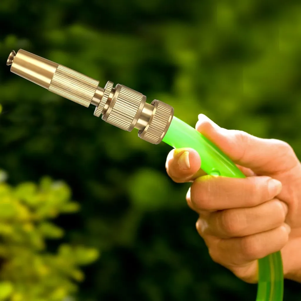 Arroseur de jardin en métal et laiton avec jet réglable haute pression