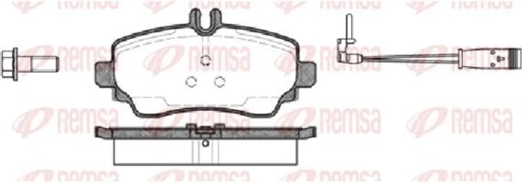 Plaquettes REMSA 0650.22 Haute Performance pour Freinage OE 4144200220