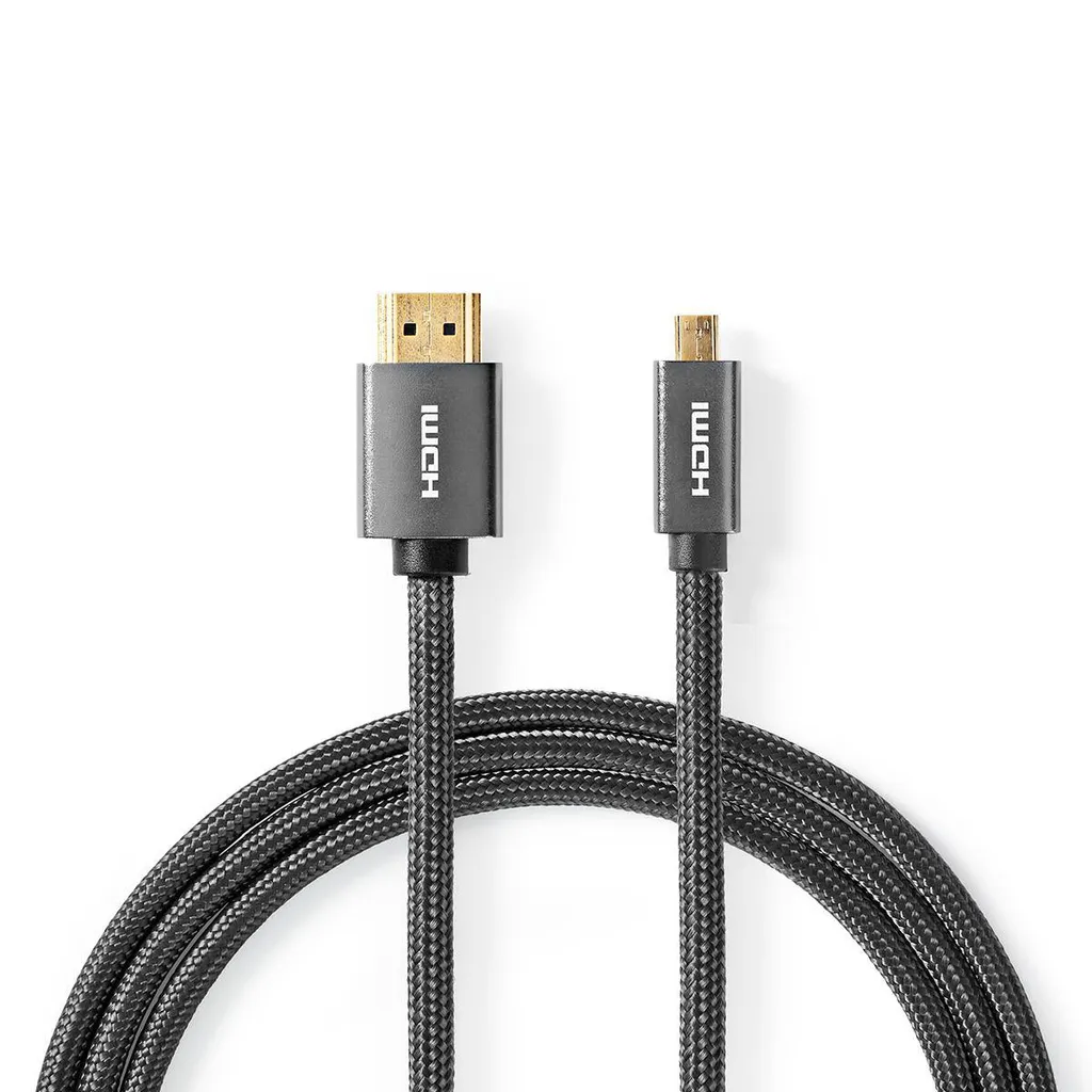 Cavo HDMI 2.0 Micro HDMI Nedis 18Gbps 4K 60Hz - Gaming & Streaming