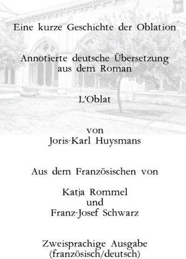 Eine kurze Geschichte der Oblation