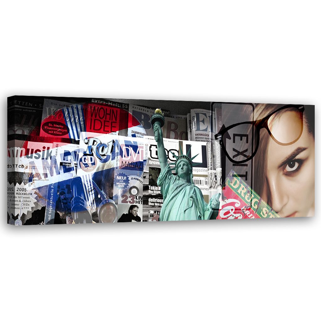Leinwandbild New York-Collage 150x50 Feeby Bunt bild für die wand bereit zum aufhängen