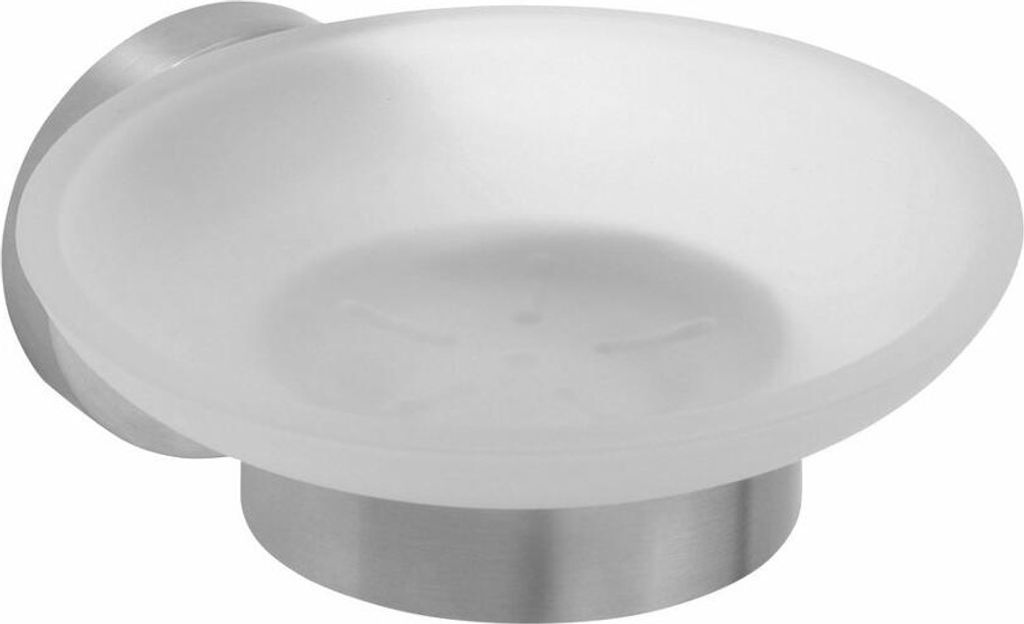 Seifenschale NEO aus Glas und Stahl 12,5x5,5x11cm BEMETA