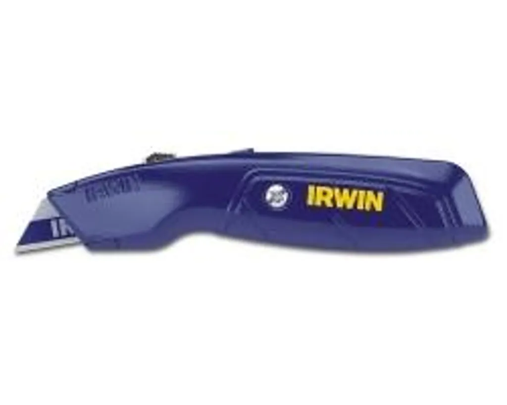 Couteau de sécurité Irwin à lame trapèze rétractable et corps métal - 2
