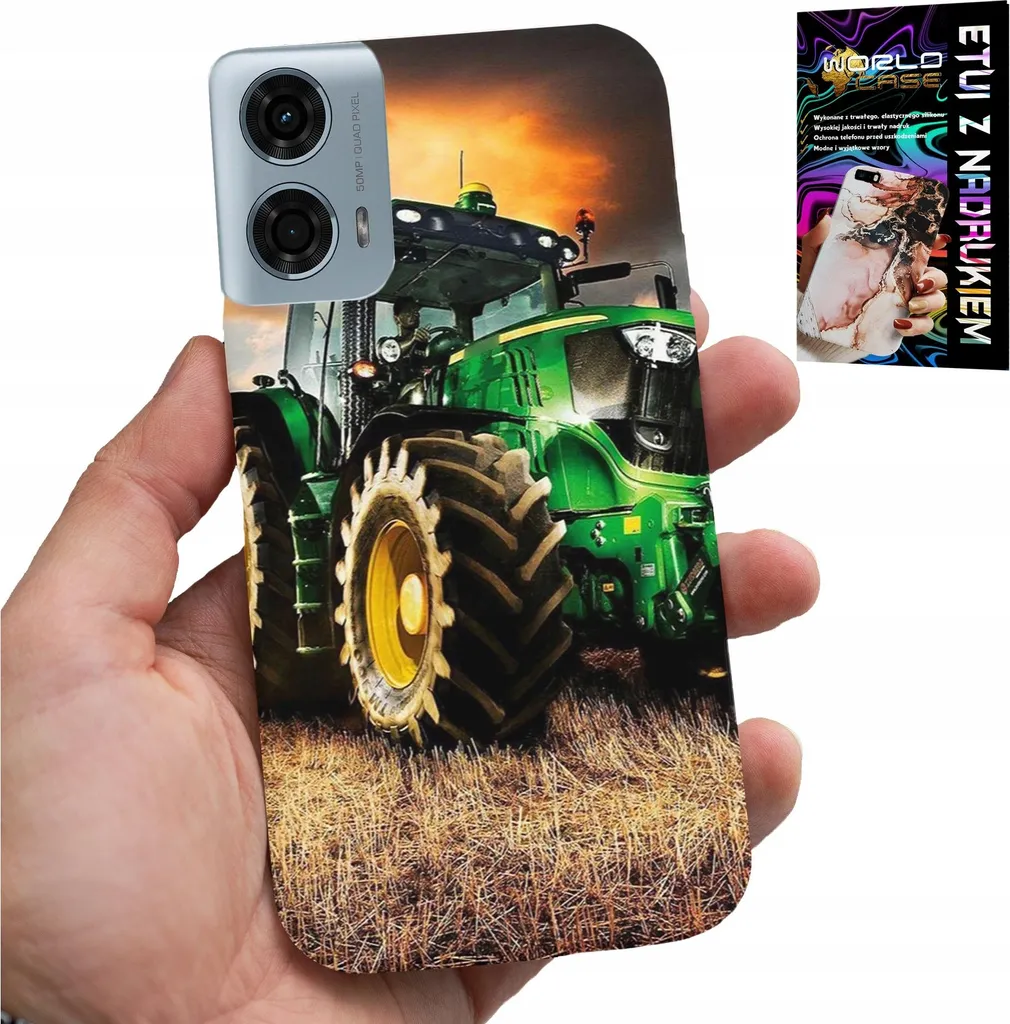 Cover Motorola G85 5G Design Trattore + Pellicola Vetro Protettiva