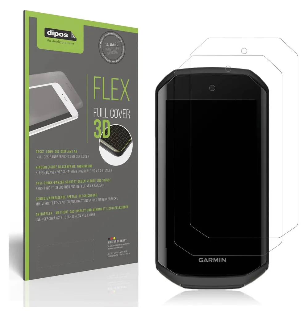 Pellicola Protettiva Opaca Garmin Edge 1050 Anti-Shock 2 Unità