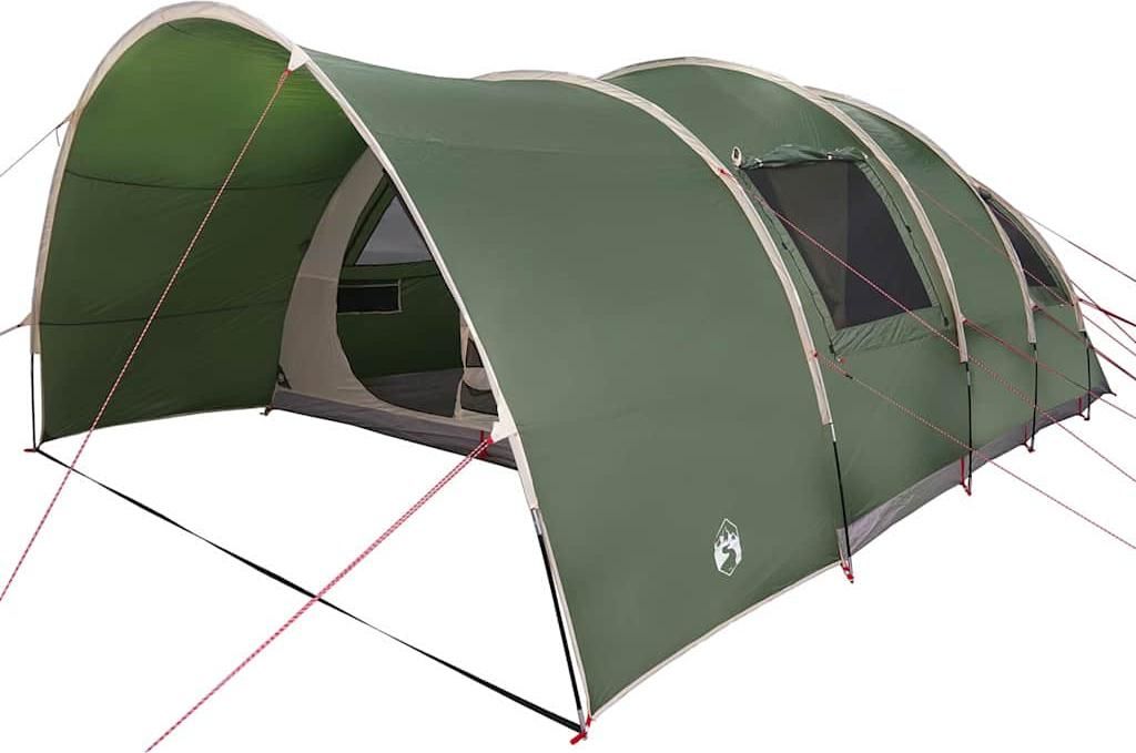 vidaXL Tunnelzelt für 8 Personen mit Dach Grün 710 x 460 x 245 cm