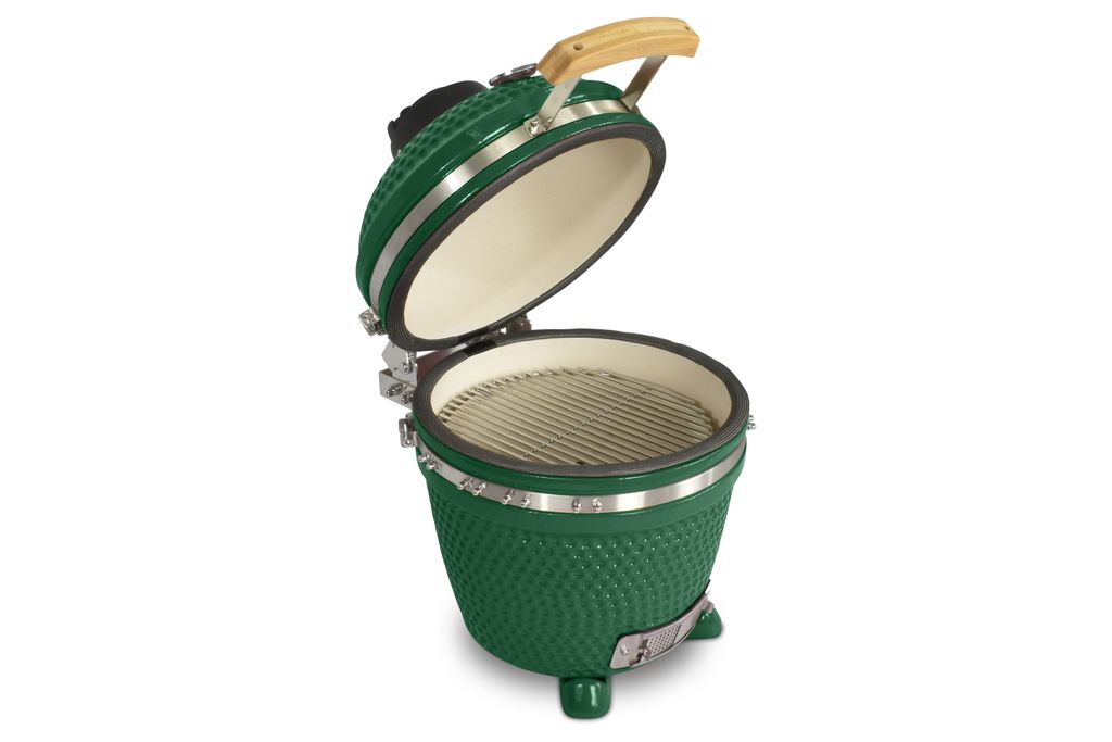 Kamado CL-16 Profi Keramik Grill ohne Standfuß Grün, Grilldurchmesser 40cm, Grillrostdurchmesser 33,5cm, BBQ Grillei Holzkohlegrill Keramikgrill