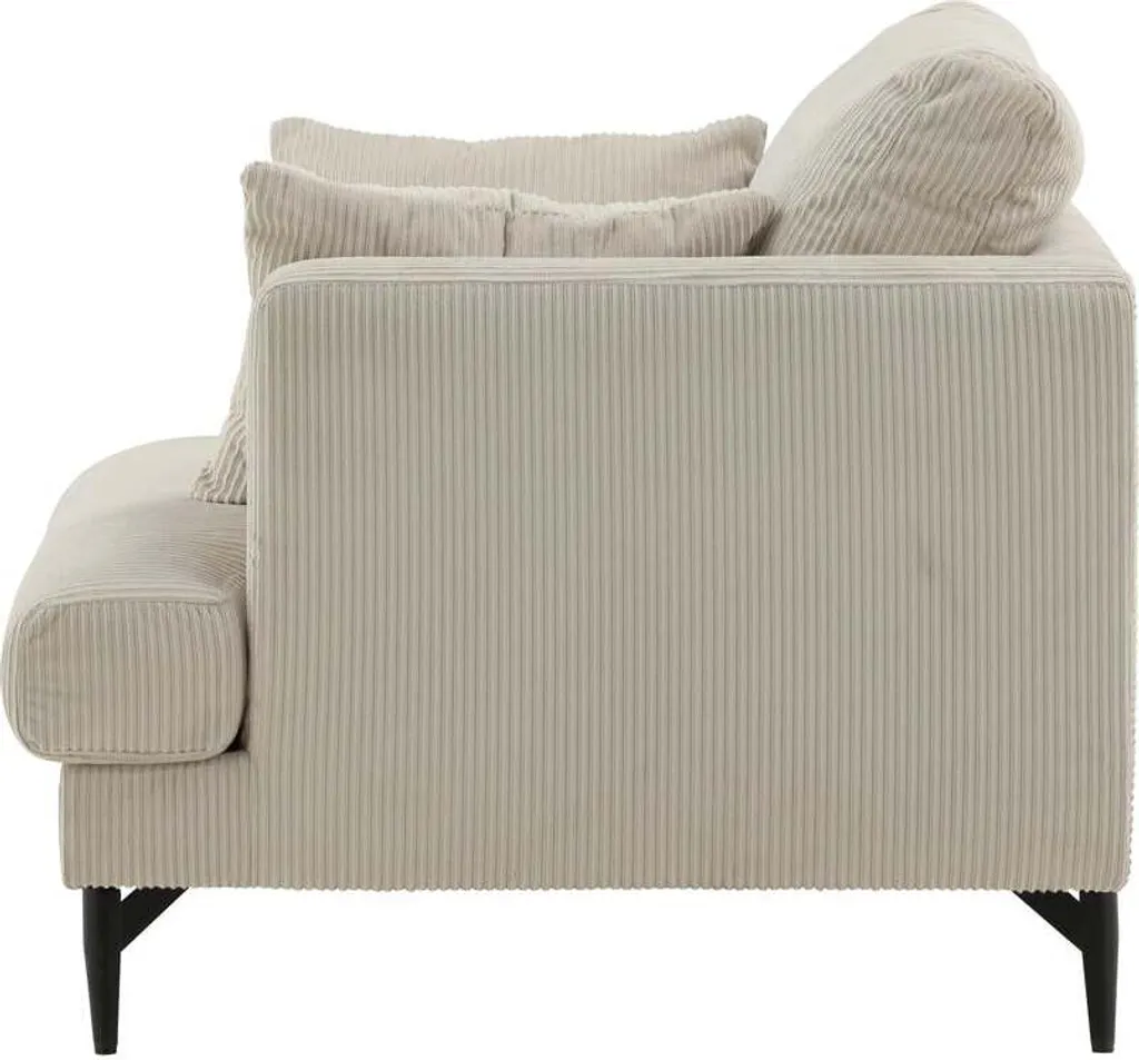 Fauteuil de salon beige Sofia pour se détendre devant la télé