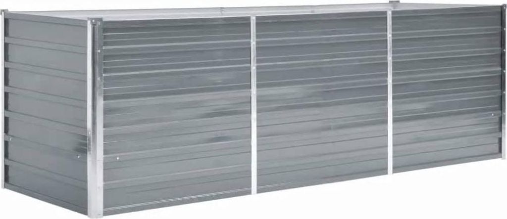 vidaXL Zahradní zvýšený záhon z pozinkované oceli 240x80x77 Obrázek produktu 