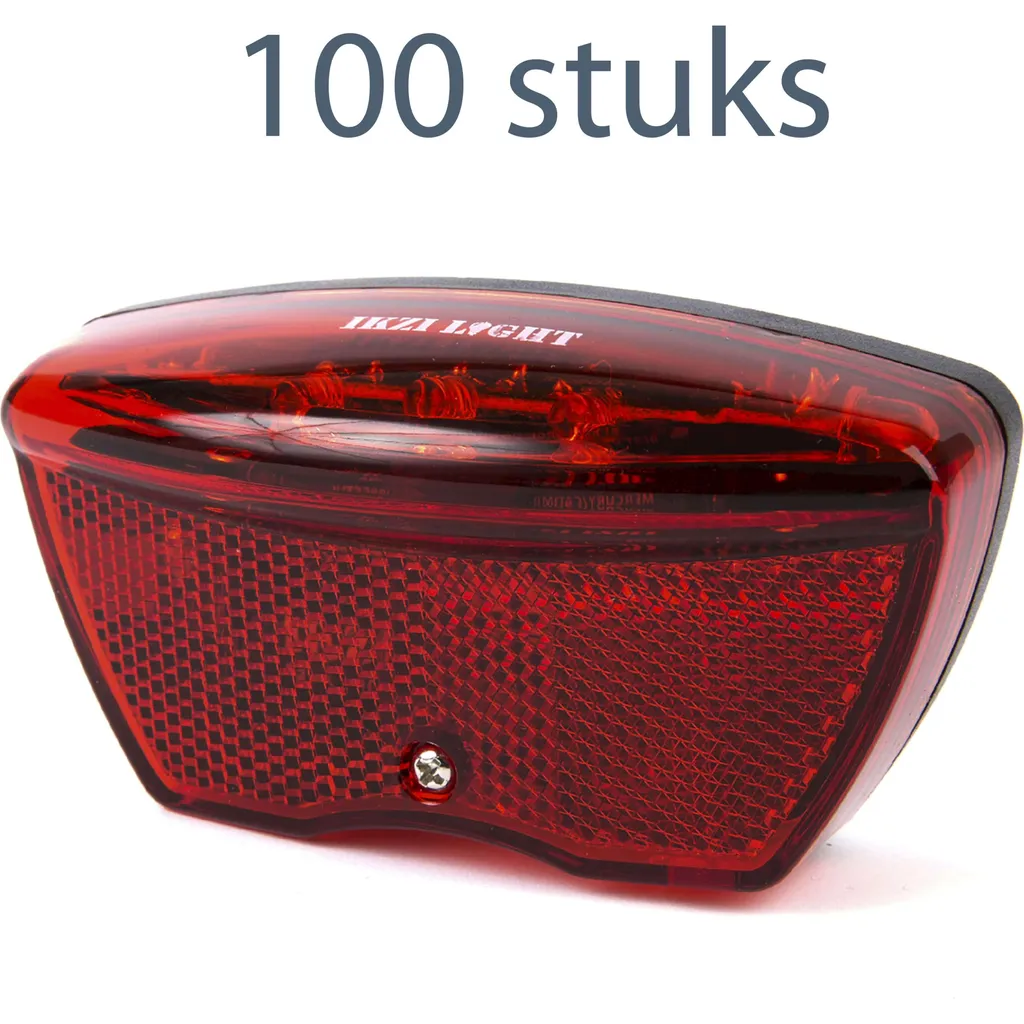 Ikzi Light Feu arrière 5 LED à piles - Entraxe 80 mm - Boîte de 100 unités