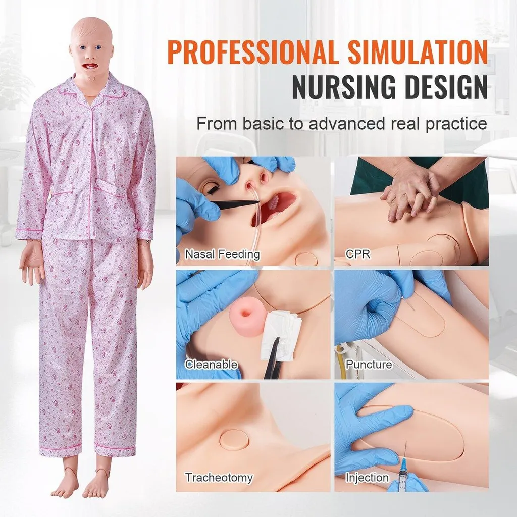 Modèle d'enseignement multifonctionnel et simulateur de soins corps - 3