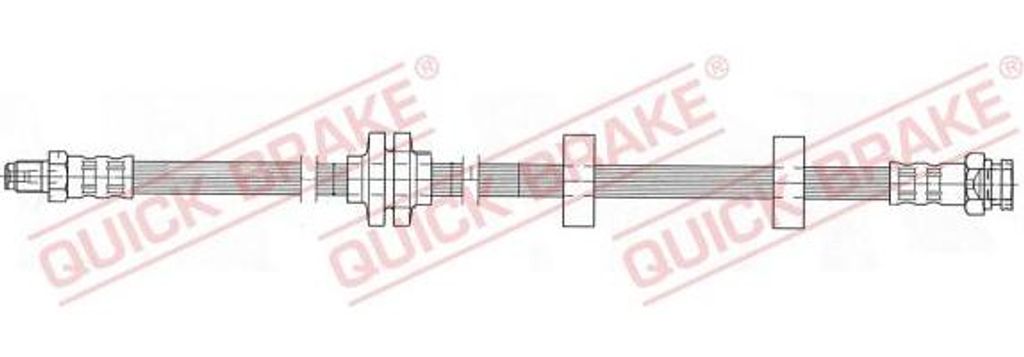 QUICK BRAKE 37.910 Bremsschlauch OE 46738613 kompatibel mit Doblo, Strada