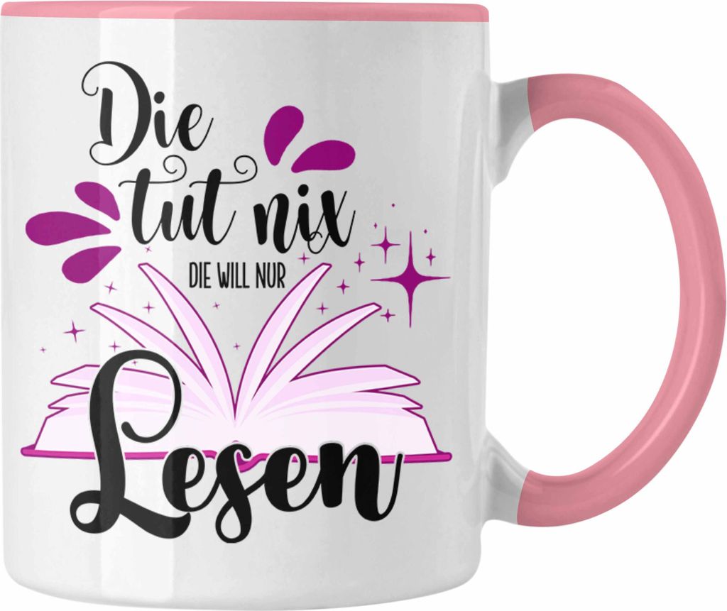 Trendation - Leseratte Tasse Geschenk Bücher Lesen Die Tut Produktbild 