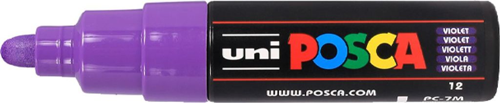 POSCA PC7M VT POSCA Pigmentmarker PC-7M, violett Productafbeelding 