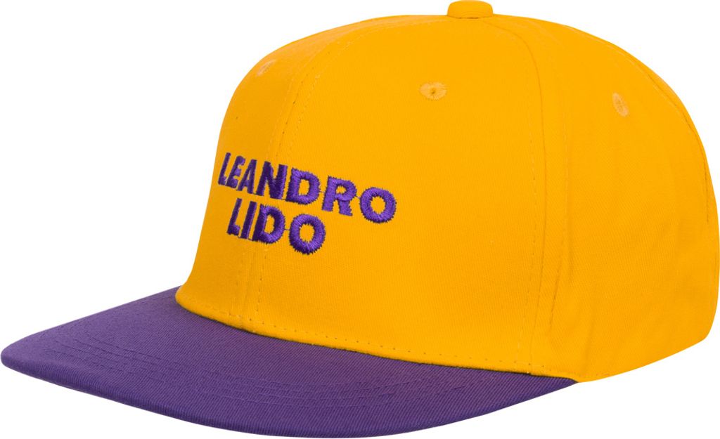 LEANDRO LIDO "No. 24" Snapback Kappe gelb/lila | LL-40