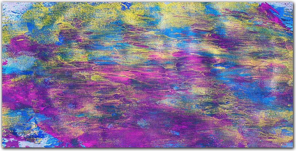 Coloray Bild aus Glas 140x70 wohnzimmer glasblock mit bild wanddekoration gehärtetes Glas Dekoration Küche - lila Zusammenfassung