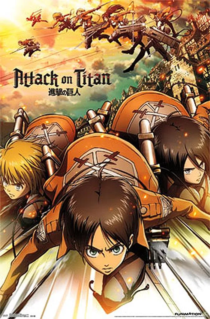 Poster Attack On Titan 91,5x61 cm - Fini les Murs Vides avec ce Poster