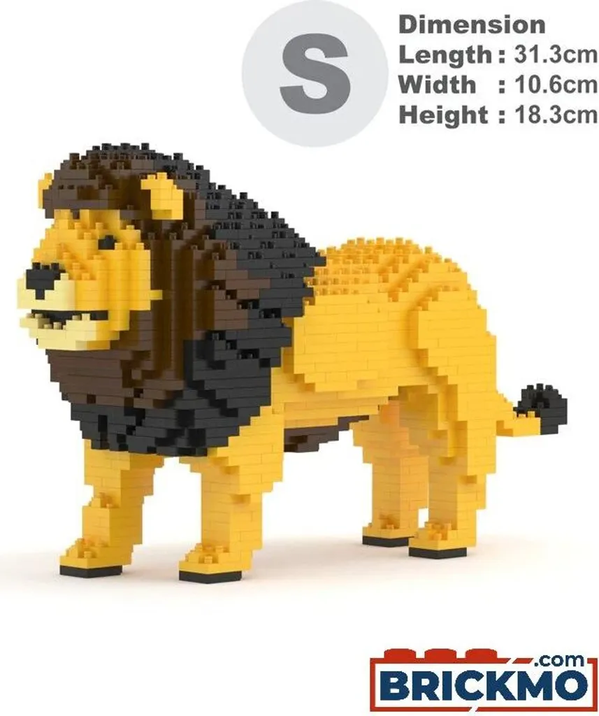 Puzzle 3D Lion JEKCA en Briques à Assembler Sculpture Animale DIY