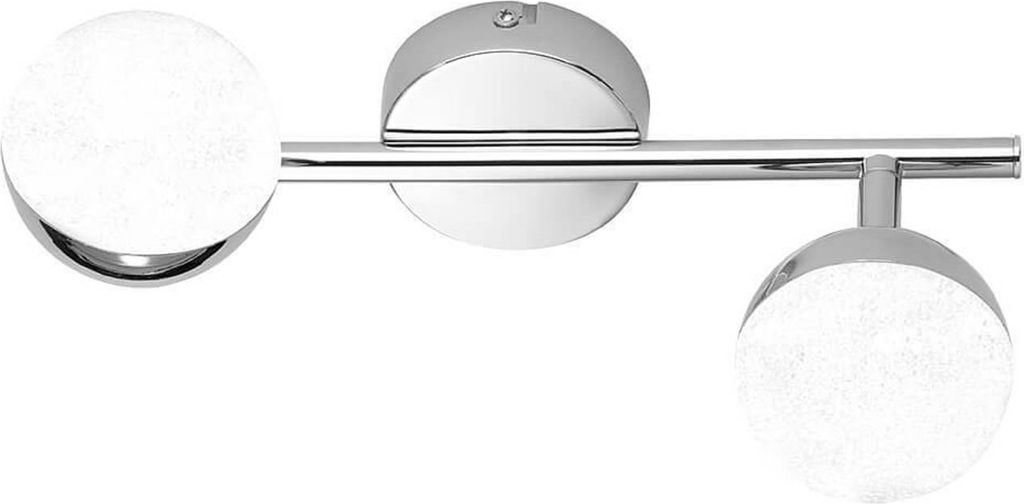 Plafonnier 2 x LED 4,5W/230V Chrome Métal Pivotant Image du produit 