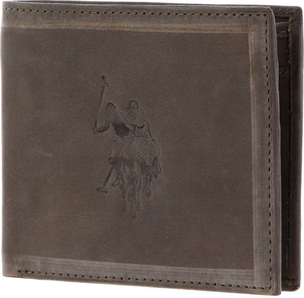 U.S. POLO ASSN. Geldbörse Rock Springs Horizontal Wallet Beige braun