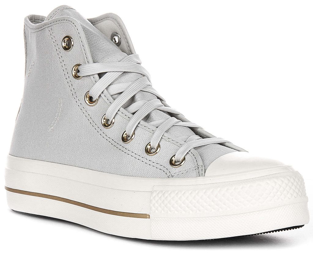 Converse All Star Lift Hi A08237C in Hellgrau – 7 UK - 40 Produktbild 
