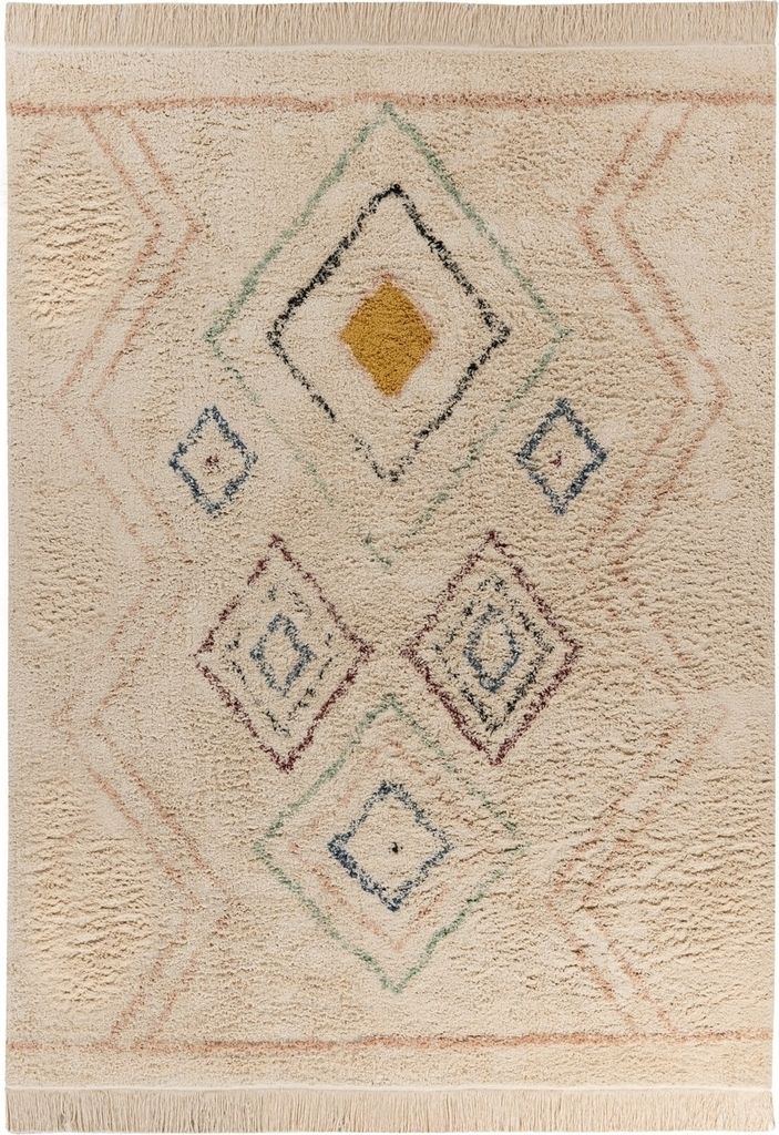 Teppich >Mylen< in Creme / Multi, 100% Baumwolle - 230x160cm (LxB)