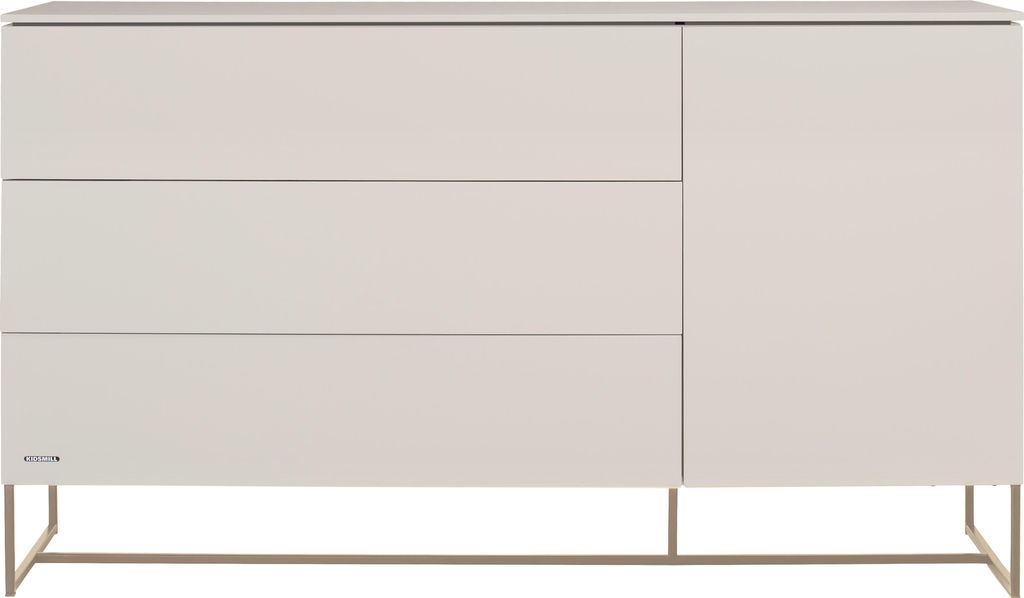 Kidsmill Intense Matt II Oatmeal Kommode XL 3S 1T Mit Oberplatte | Babyzimmer