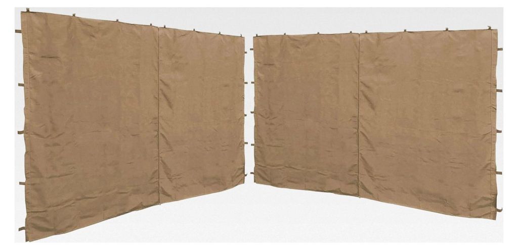 2 Seitenteile mit Reißverschluss für Pavillon 3x4m Seitenwand Beige RAL 1001