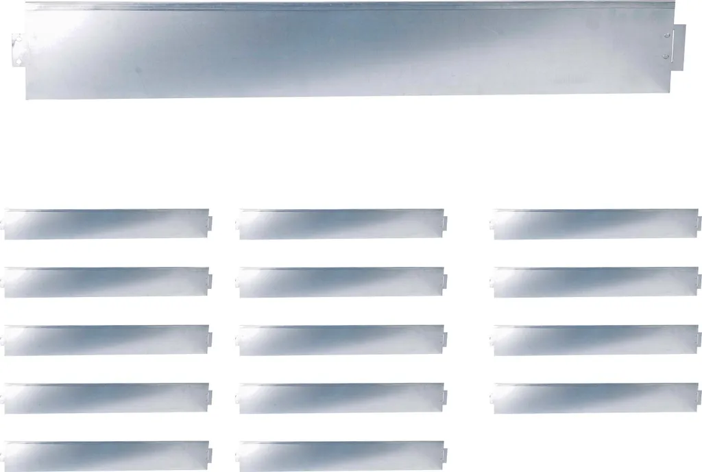 Relaxdays Bordure de pelouse argentée en acier galvanisé flexible 5m