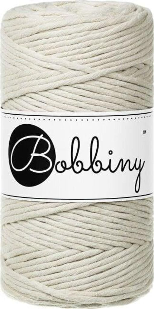 Bobines de cordon macramé 3 mm, 100 m, beige cachemire Image du produit 