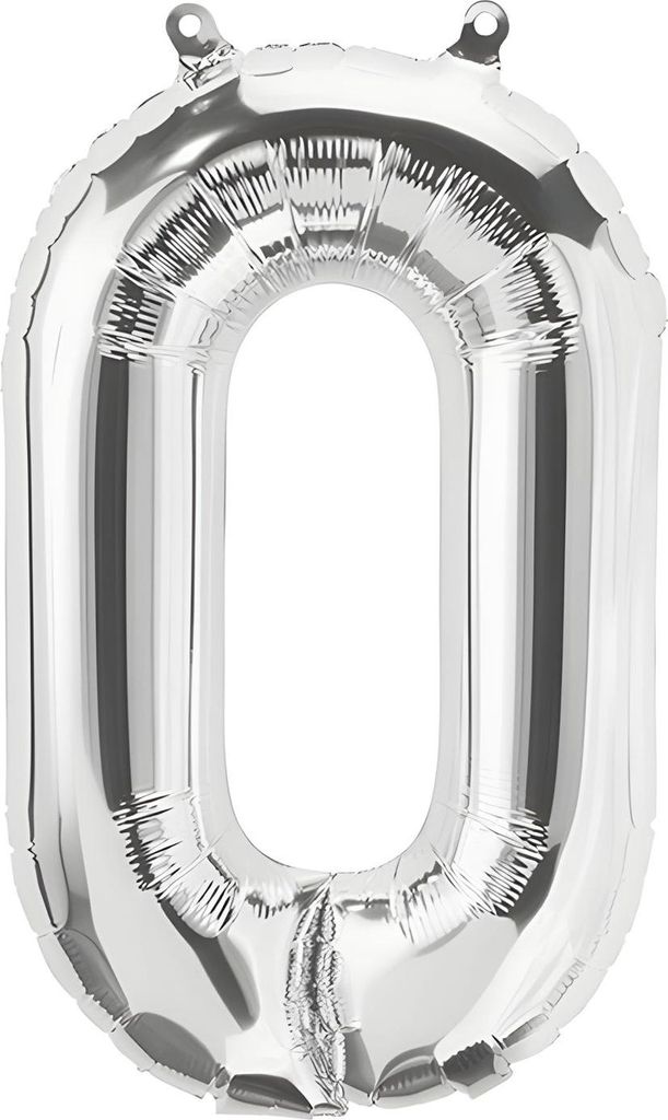Folienballon Buchstabe O, silber, ca. 100 cm