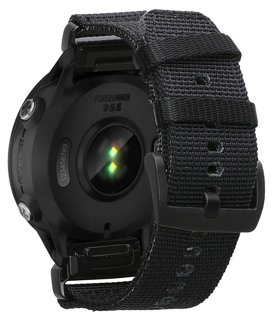kwmobile Ersatzarmband kompatibel mit Garmin Forerunner 955 / 965 / 945 / 935 / MARQ / COROS VERTIX Armband - Nylonarmband mit Quick-Fit Verschluss -